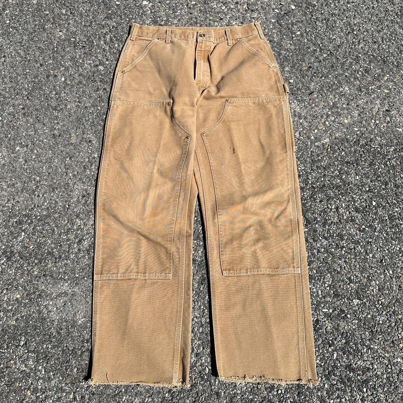 Carhartt pants made in usa double knee Mens size - Depop