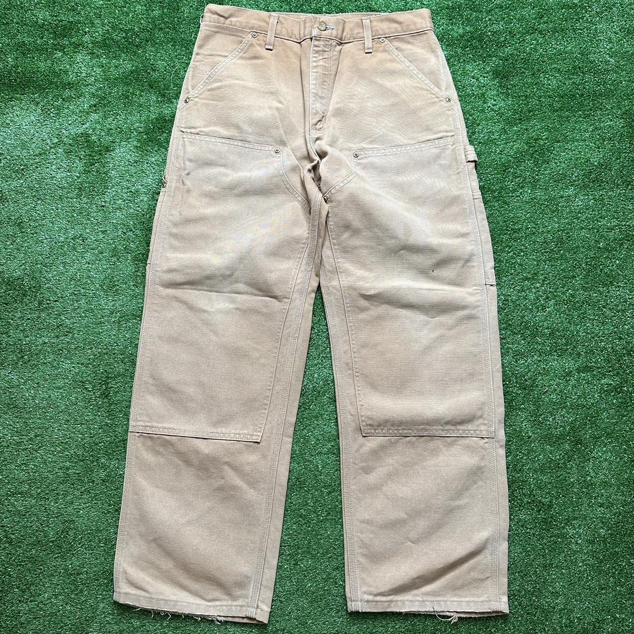 Carhartt double knee pants size 32x29 no size tag... - Depop