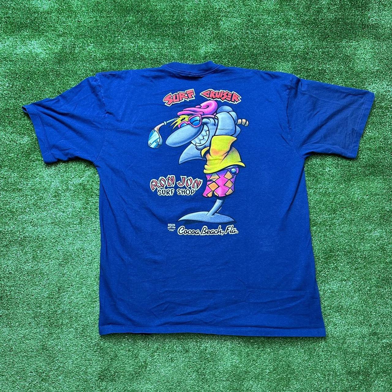 Vintage 1995 Ron Jon Florida pocket t-shirt with a... - Depop