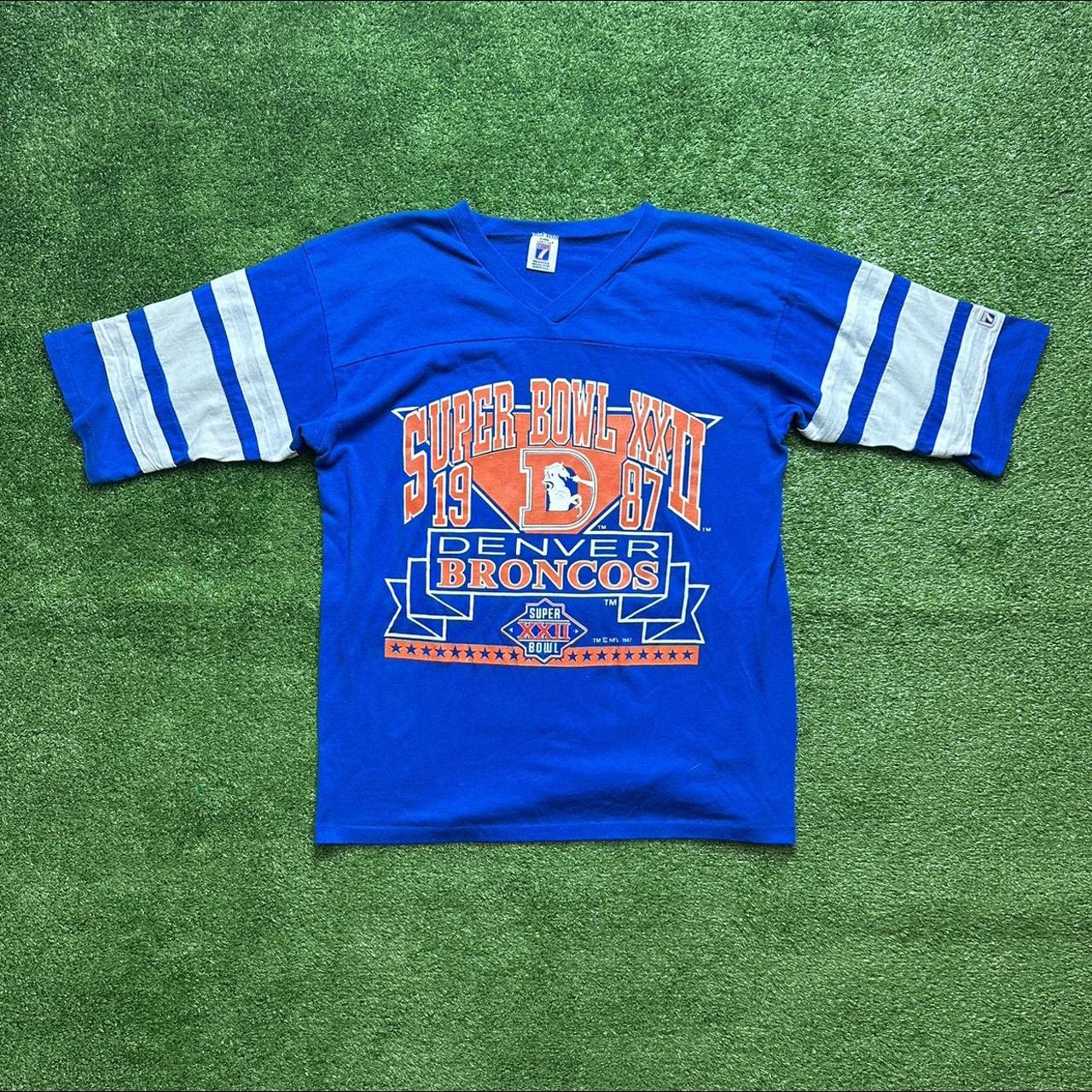 Vintage Denver Broncos Tee Vintage Logo Athletic - Depop