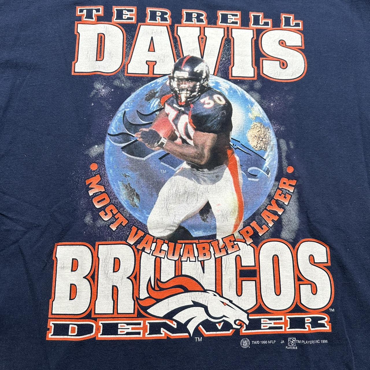 Terrell Davis Vintage Denver Broncos Jersey Size L - Depop