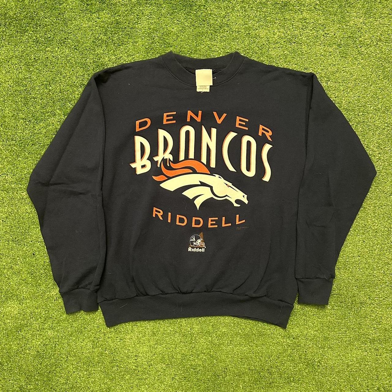 Vintage 90's baggy Denver Broncos sweatshirt In - Depop