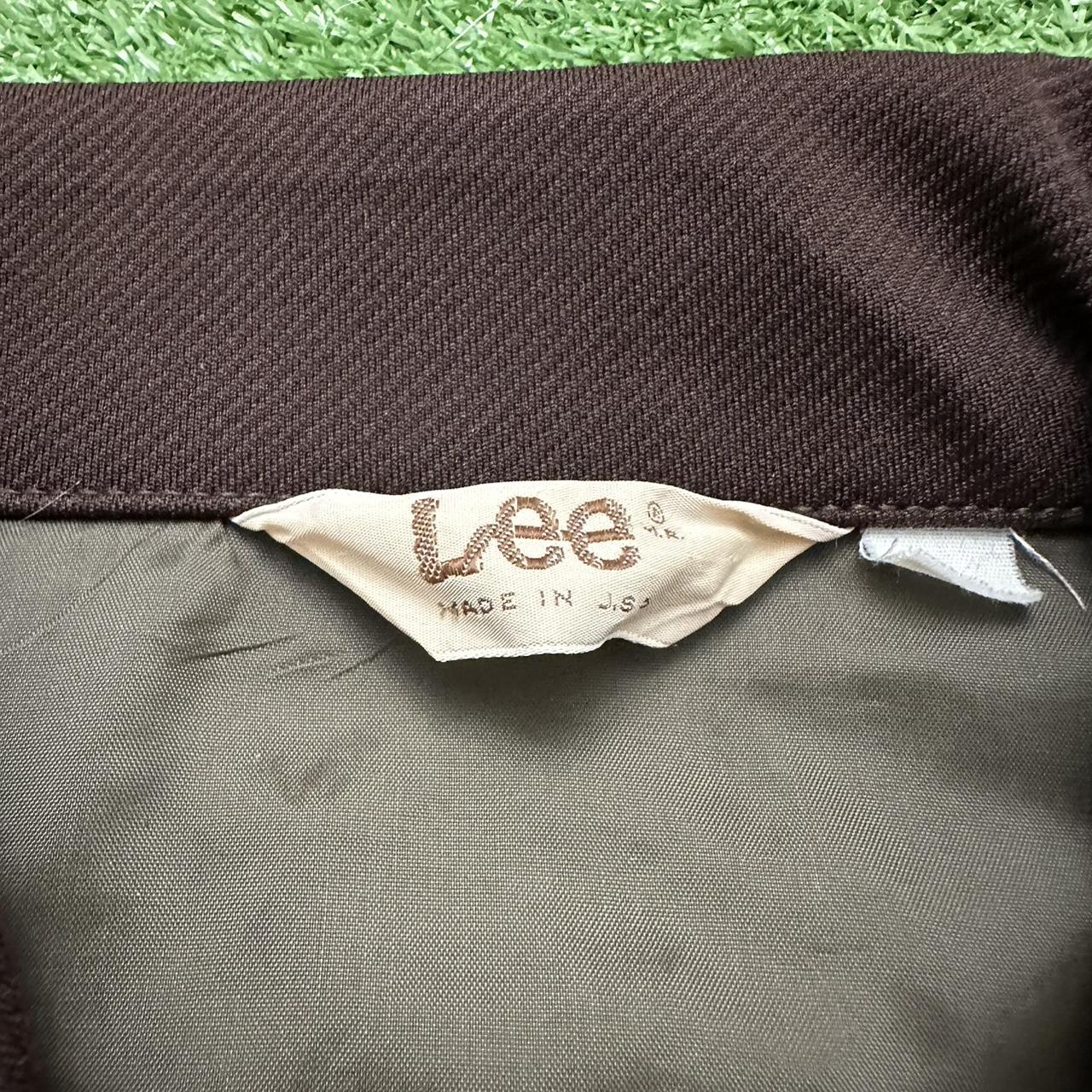 Vintage 60s/70s Lee pearl snap Brown shirt size... - Depop