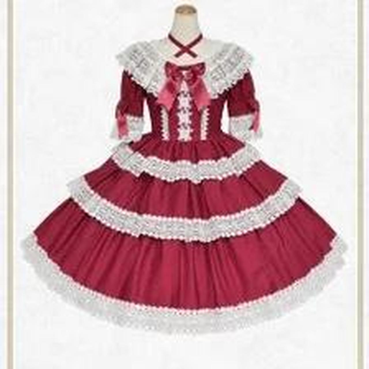 ベイビーザスターズシャインブライト 赤ずきんアップリケワンピース