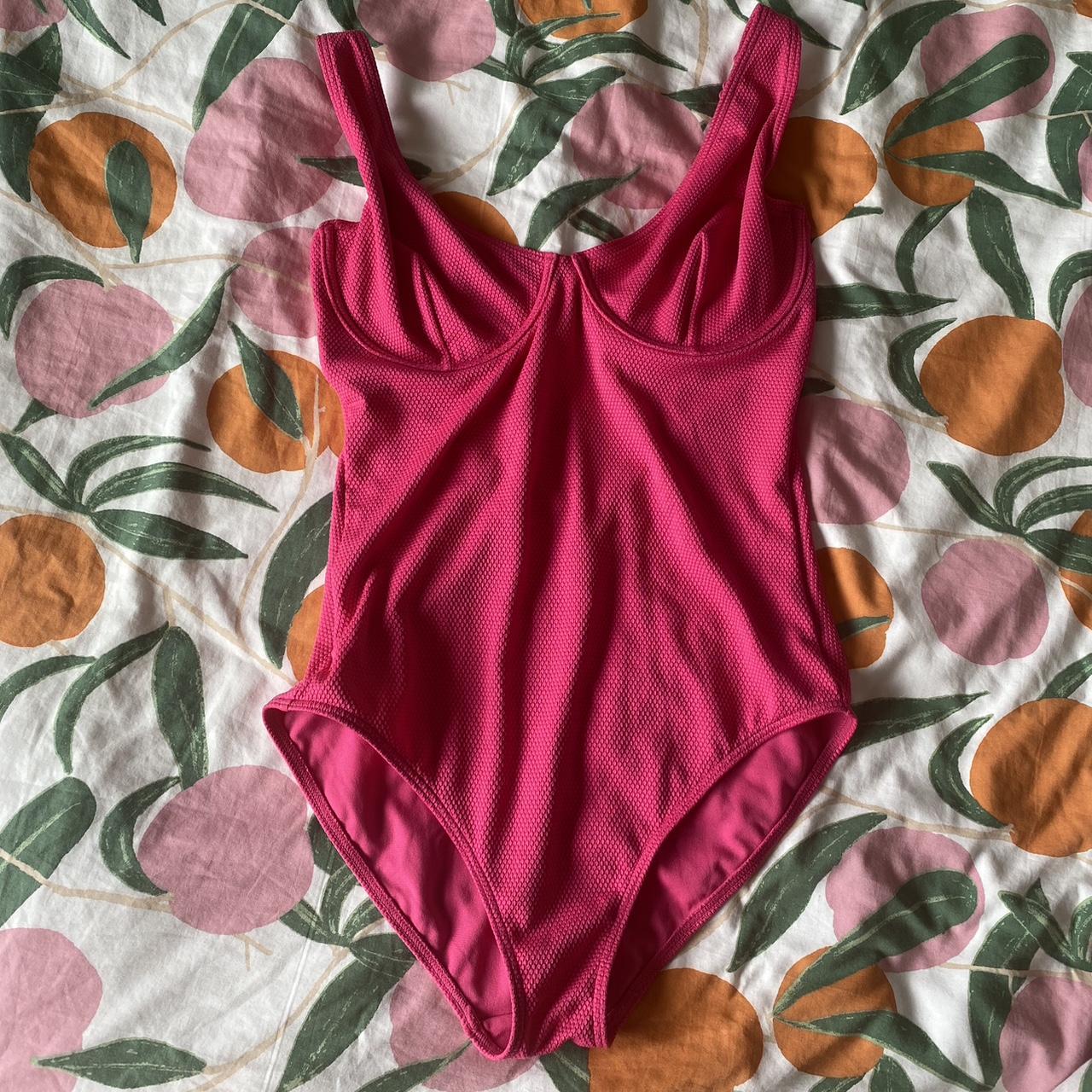 Pink Textured Swimsuit рџњ Labelled As 14 Dd E But I Depop Pink Textured Swimsuit рџњ Labelled As 14 Dd E But I Depop