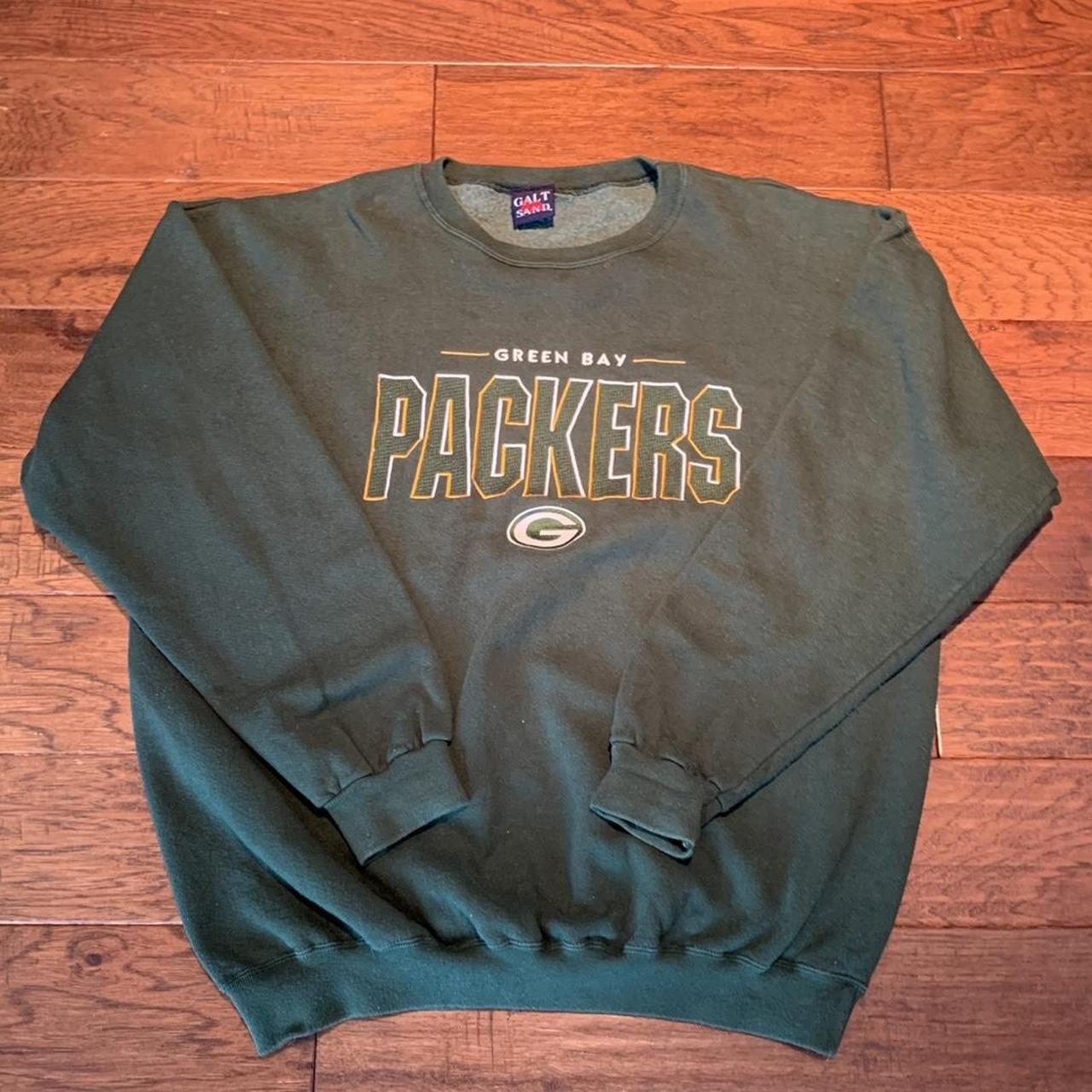 Vintage 90s Galt Sand Green Bay Packers Sweatshirt - Depop