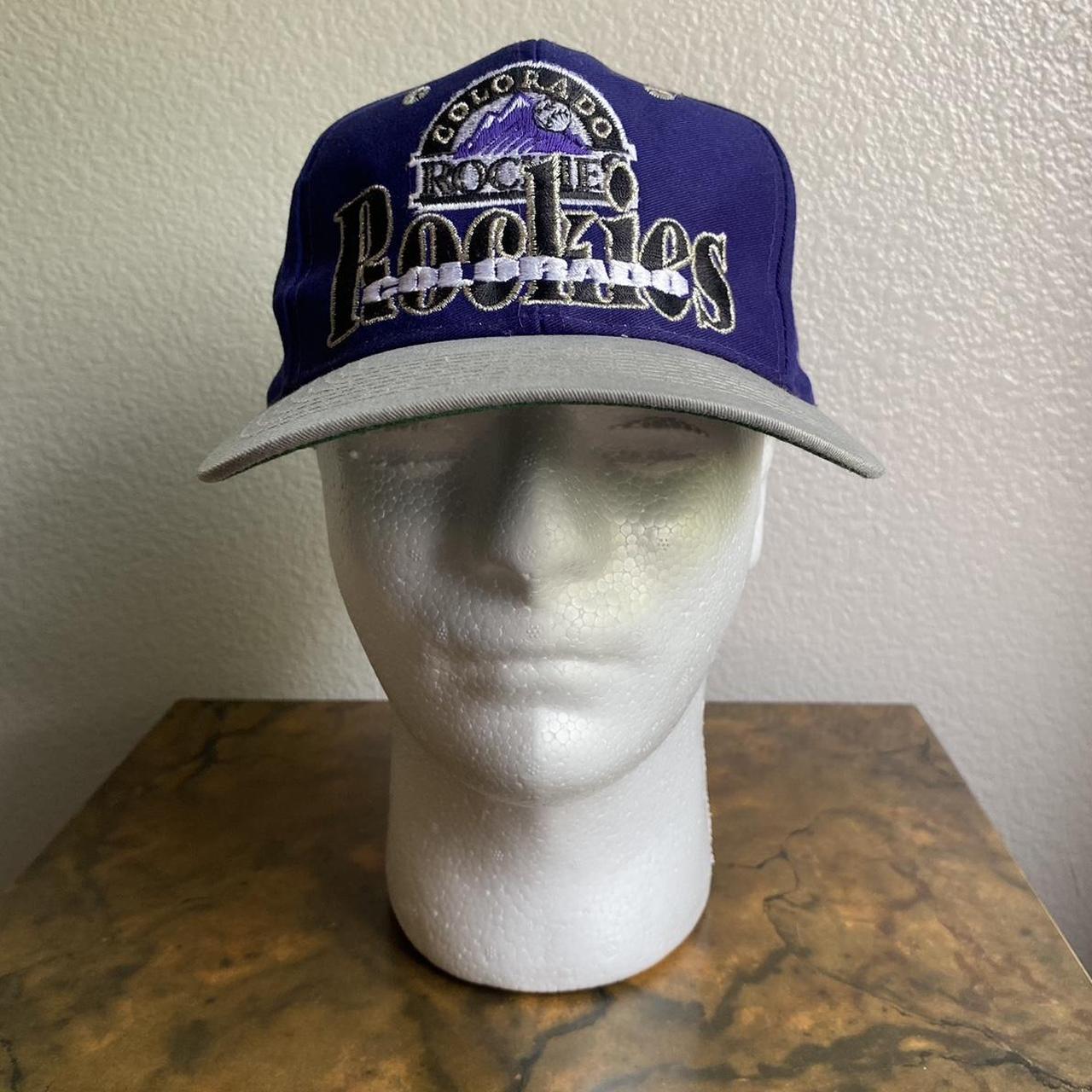 Vintage Logo 7 Colorado Rockies snapback hat in