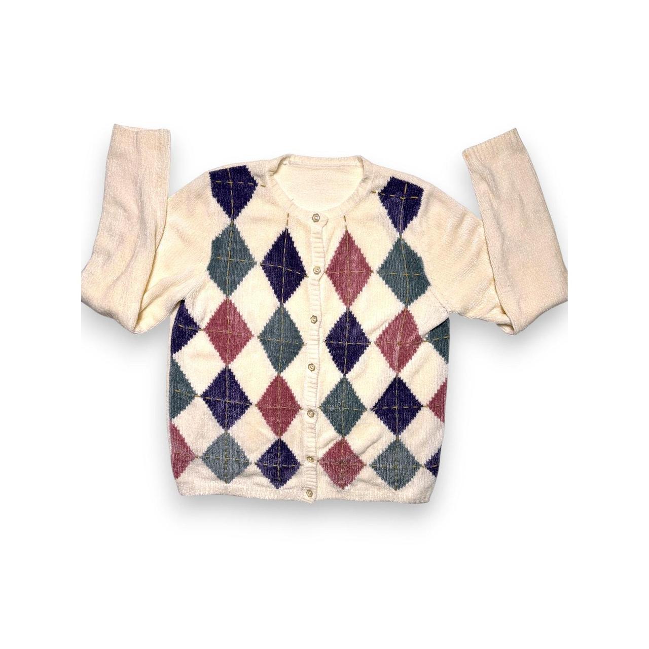 Source Unknown Women's Cardigan - Cream/Multi - M… - image 2