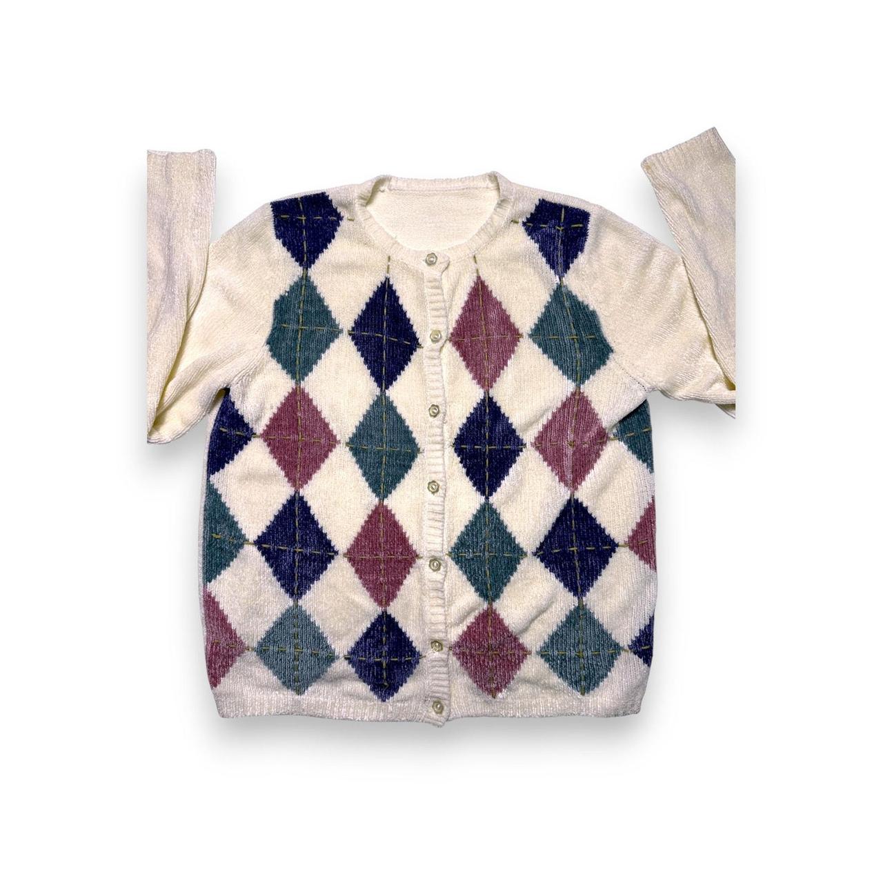 Source Unknown Women's Cardigan - Cream/Multi - M… - image 3