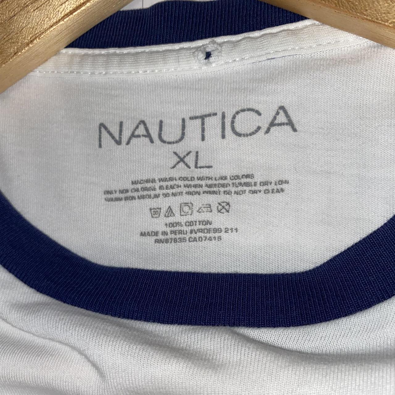 White Nautica N.C.Y.C logo T-shirt -100% cotton -... - Depop