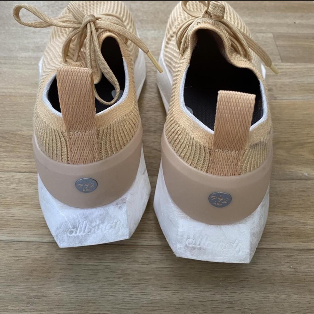 Allbirds Women's Yellow and Cream Trainers | Depop