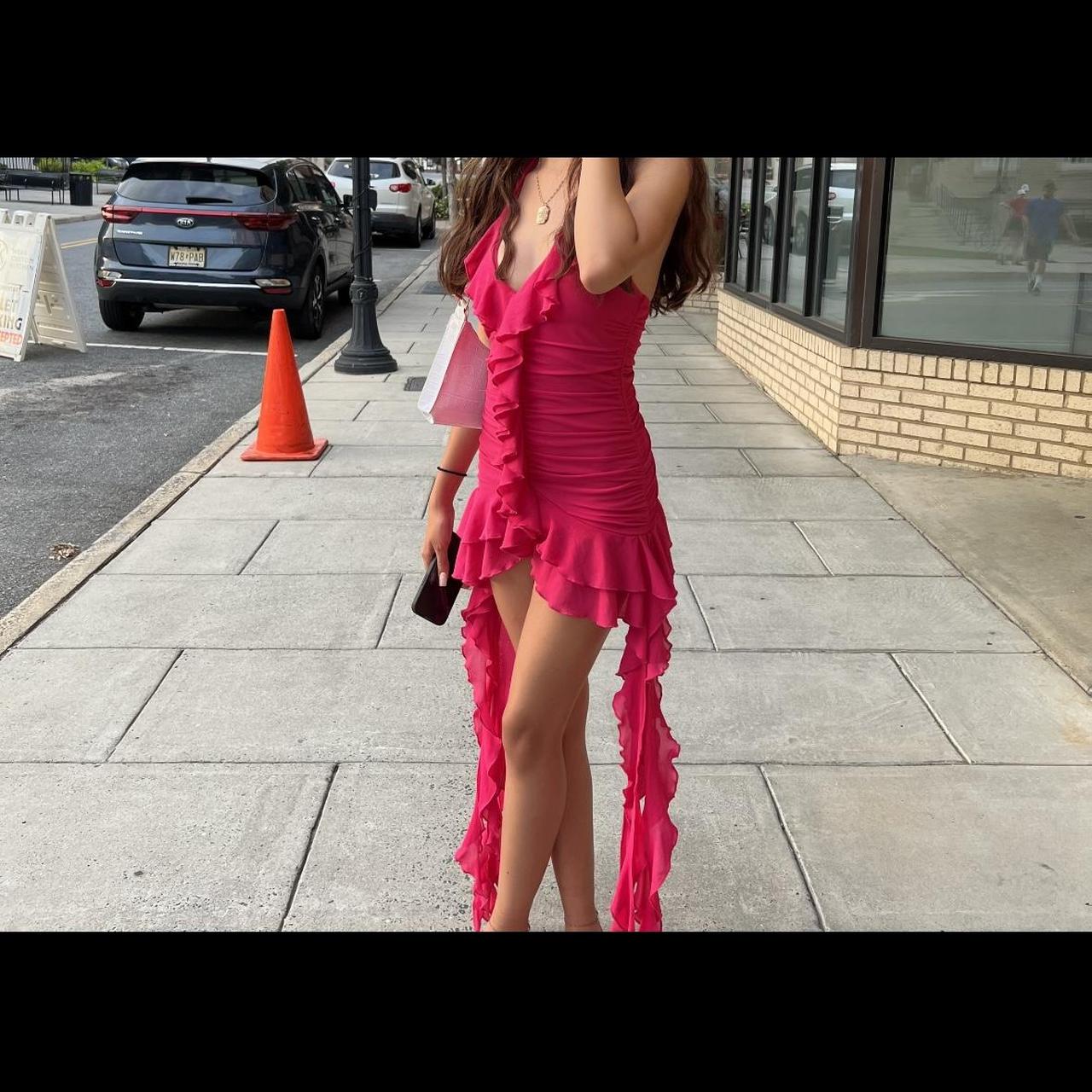 pink mini birthday dress