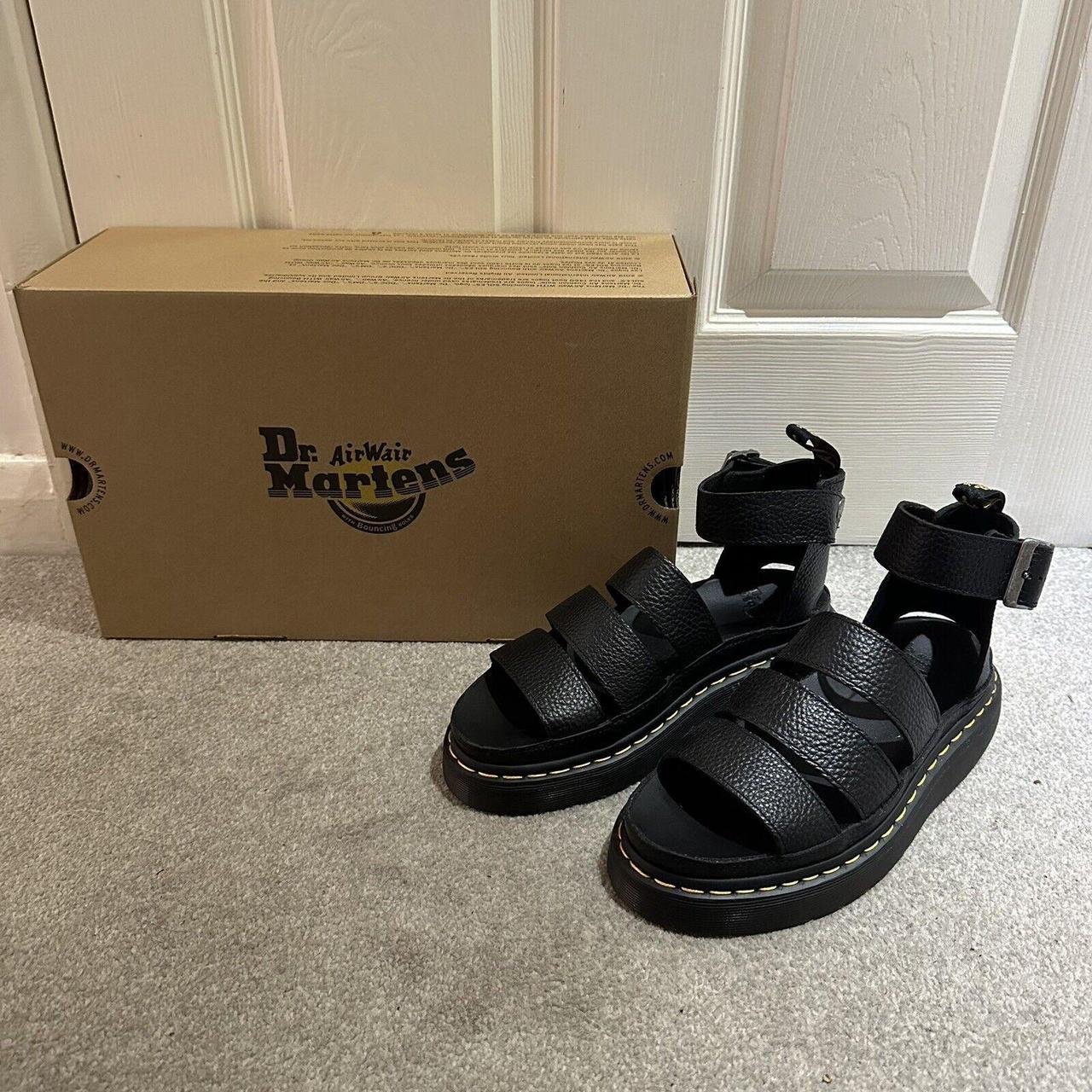 Dr martens clarissa ii quad chunky sandals in black hotsell