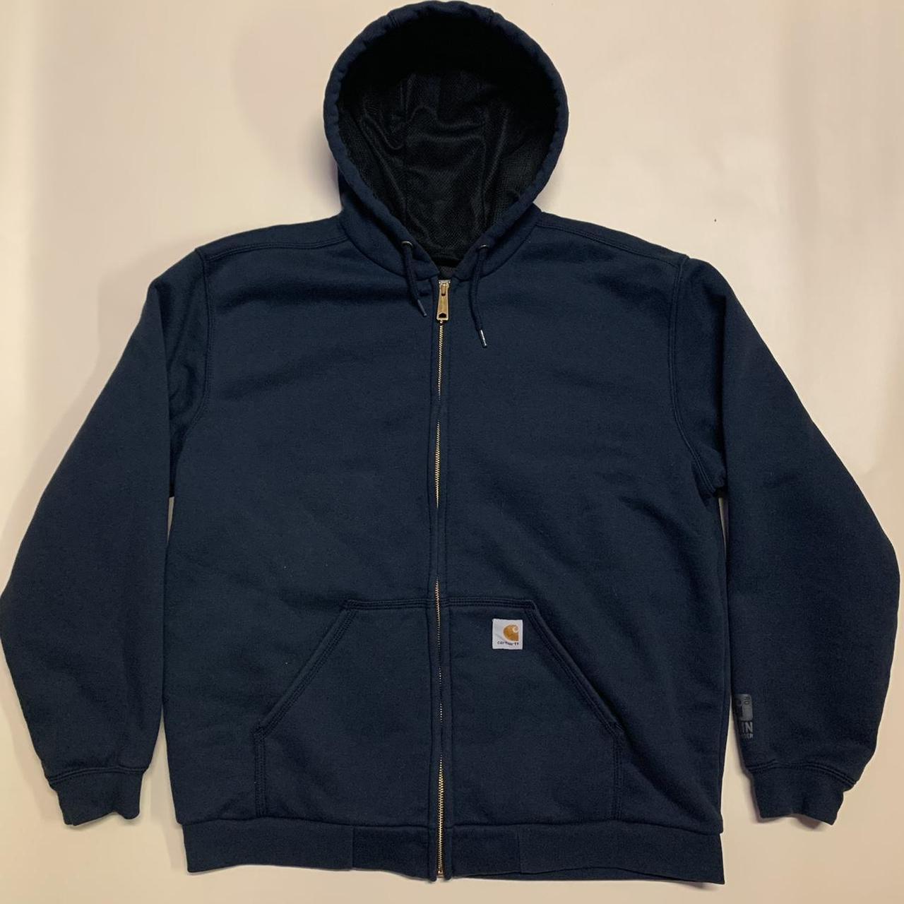 Carhartt Men's Navy Sweatshirt | Depop