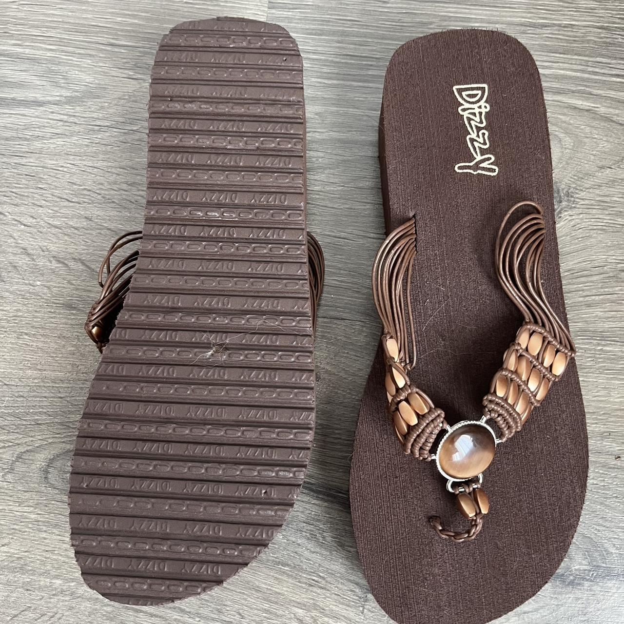 Dizzy Women's Brown Sandals (3)