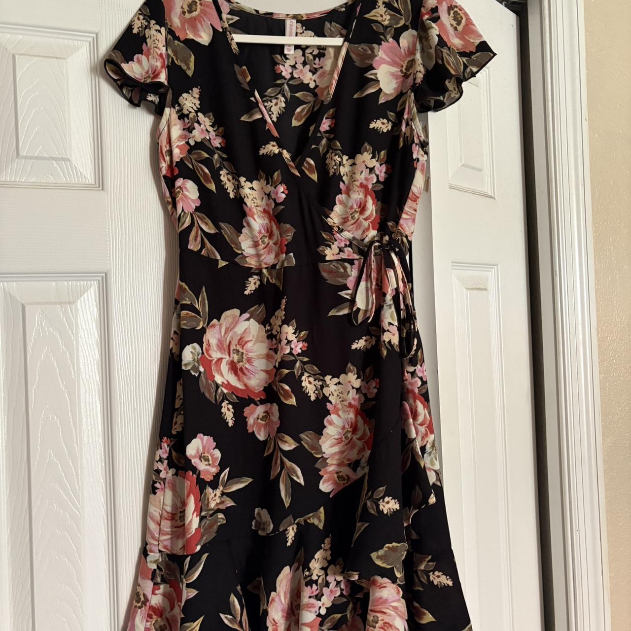 Xhilaration Women's Dress Black/Multi XS – Black and pink