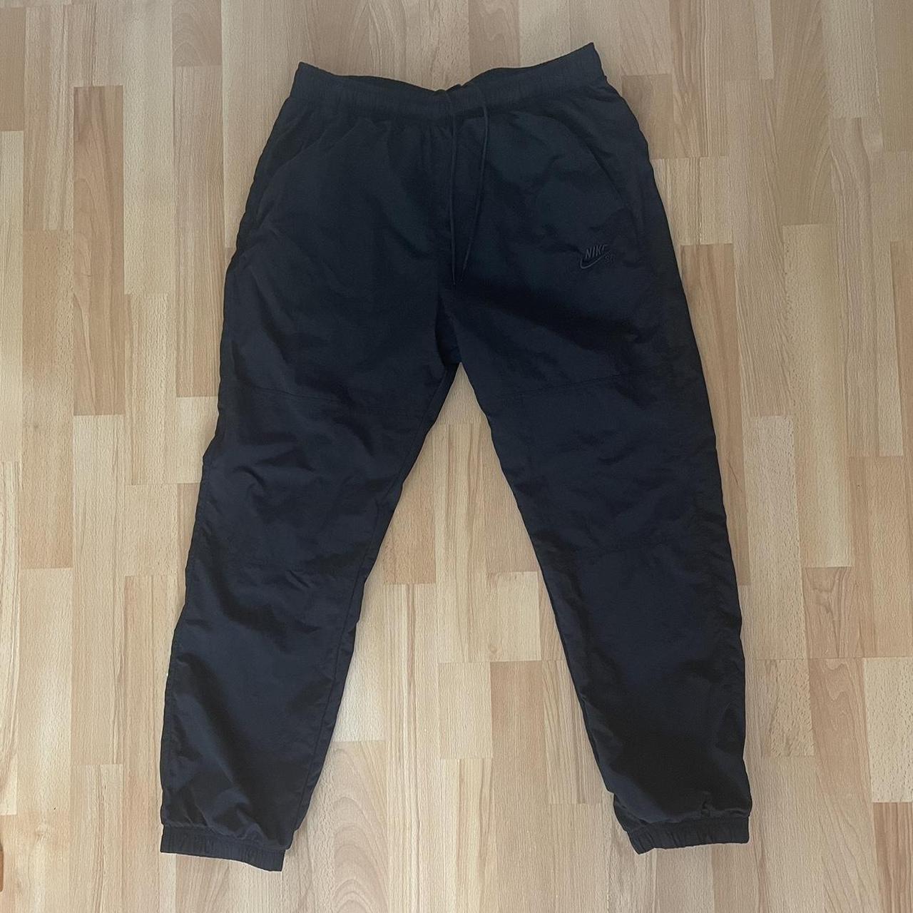 Nike Black Baggy Track Pants PERFECT CONDITION,... - Depop