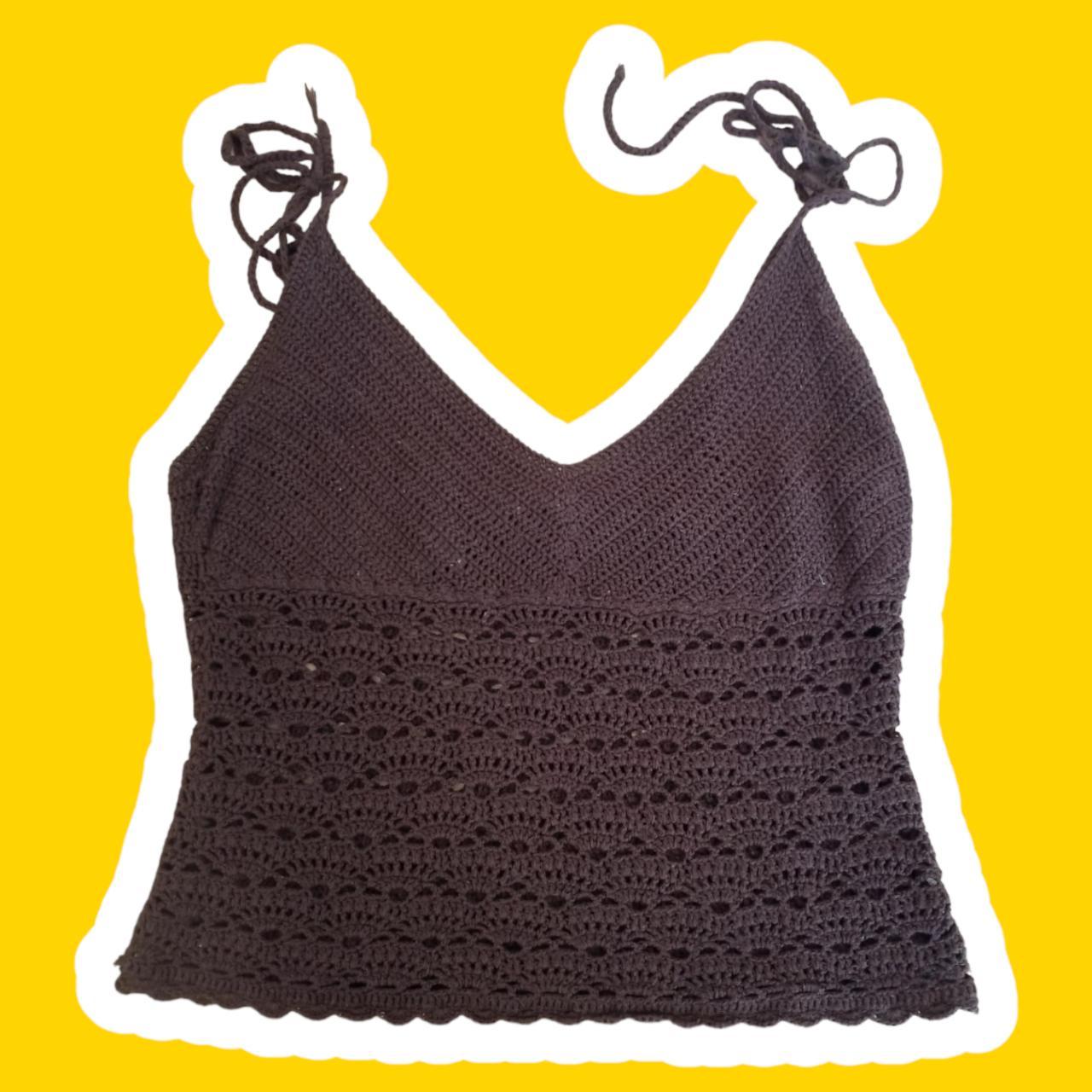 Women's Primark Black and white crochet crop tops