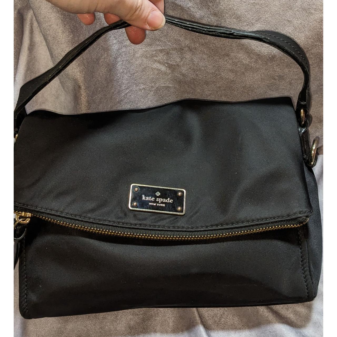 Kate Spade Dumpling Small Black Leather Satchel Crossbody Bag –  handmethebag.com