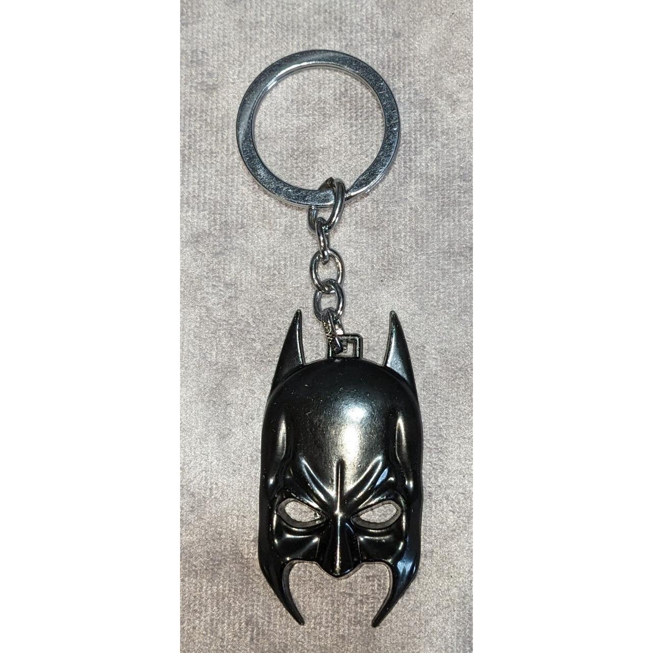 Black metal Batman keychain. Roughly 5 in. Fun - Depop