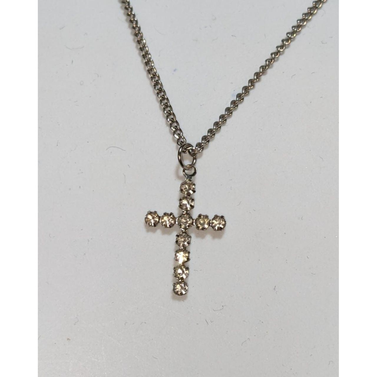 1pc Rhinestone Cross Pendant Necklace Jewelry for Women Gift for Her  Necklace | eBay