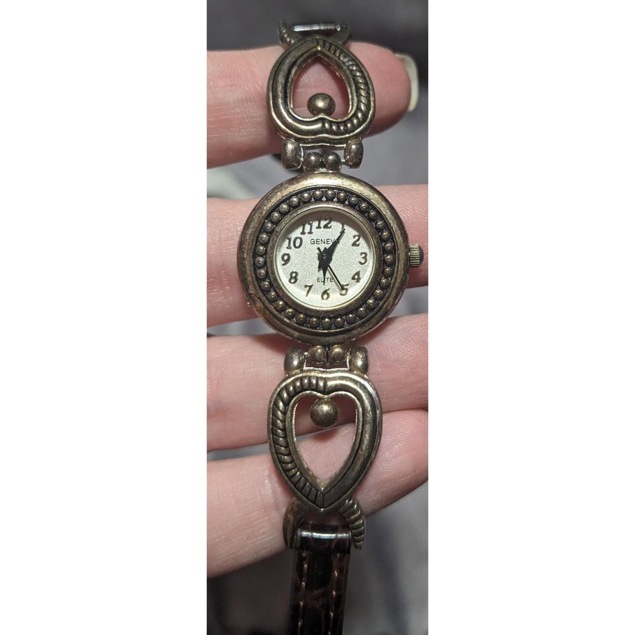 Geneva Elite Victorian heart watch. Roughly 8 Depop