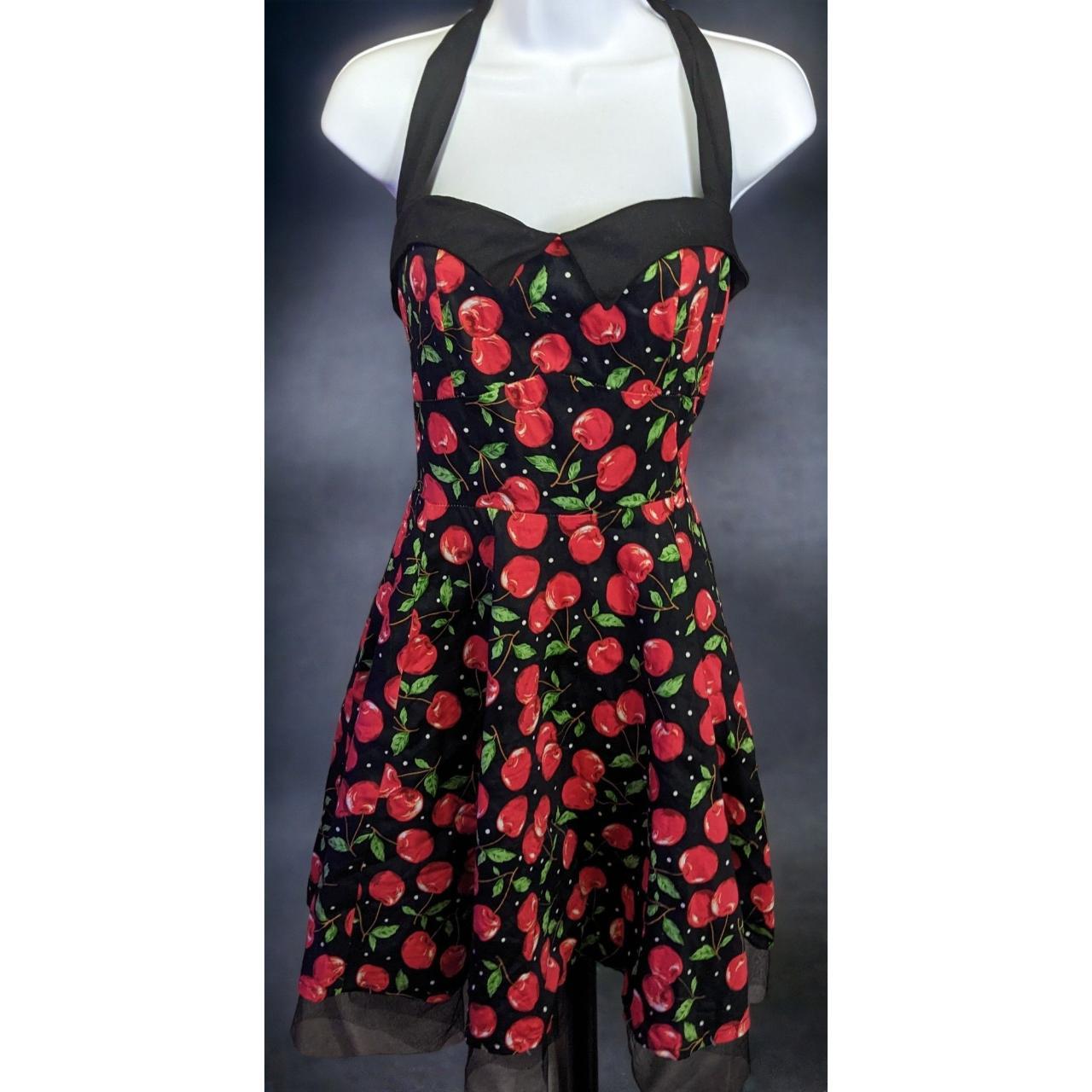 Jolie Moi cherry pinup rockabilly halter. Depop