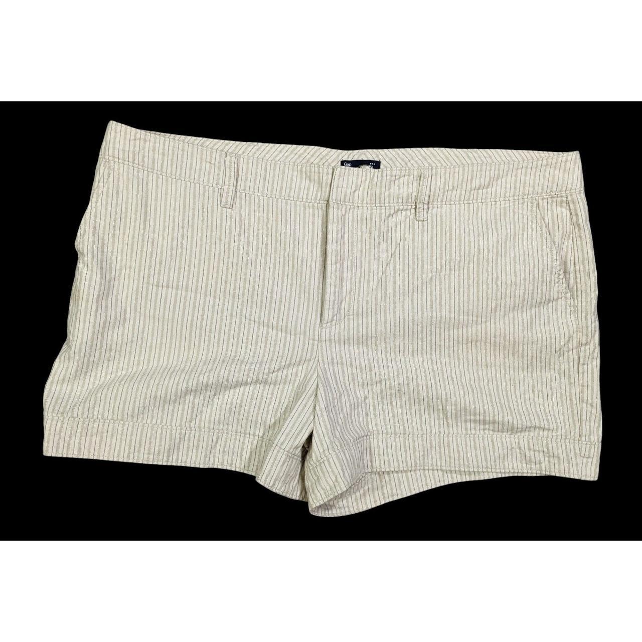 Preppy Summer Cream Pinstripe Shorts by Gap,