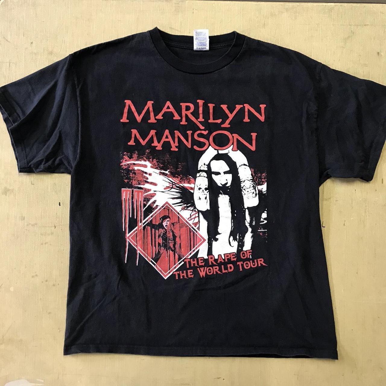 Vintage Y2K Marilyn Manson The Rape Of The World... - Depop