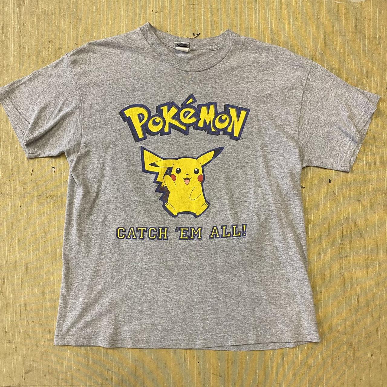 Vintage 90s Pokemon store Pikachu #25 Youth Large T-Shirt