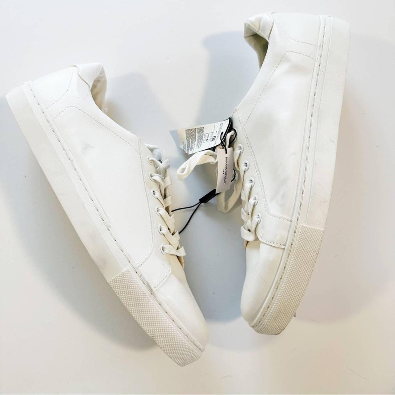 Banana Republic Men's White Trainers Depop