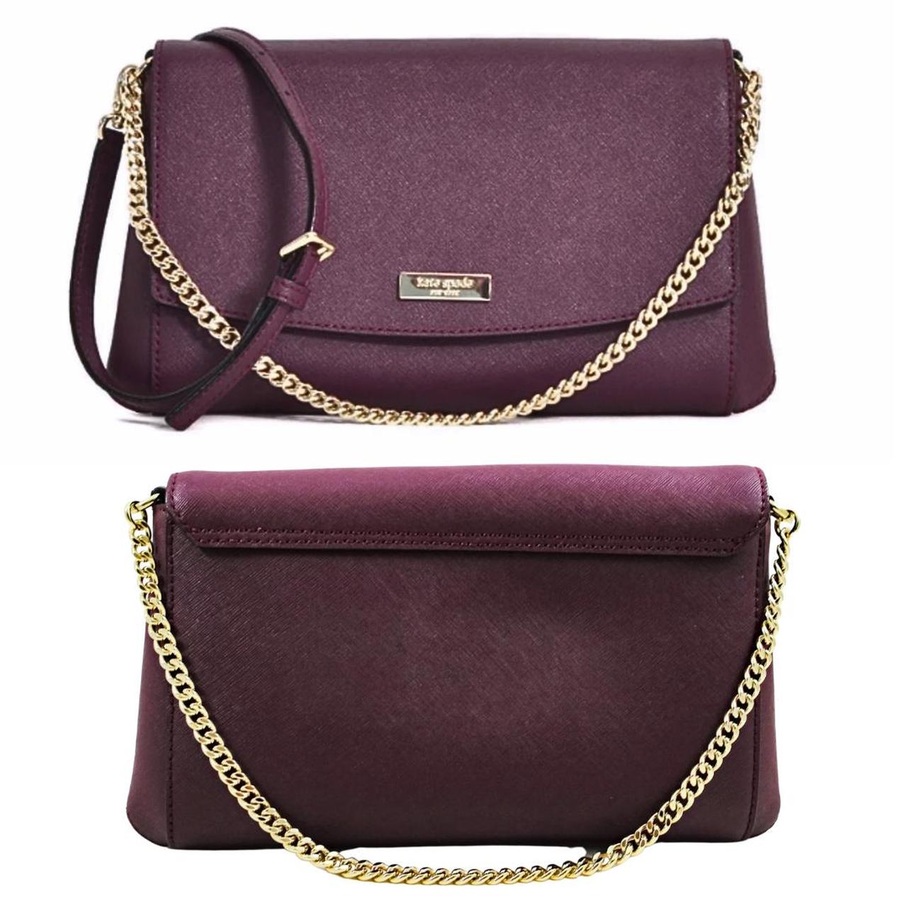 KATE SPADE Plum Laurel Way Greer Gold Chain Depop