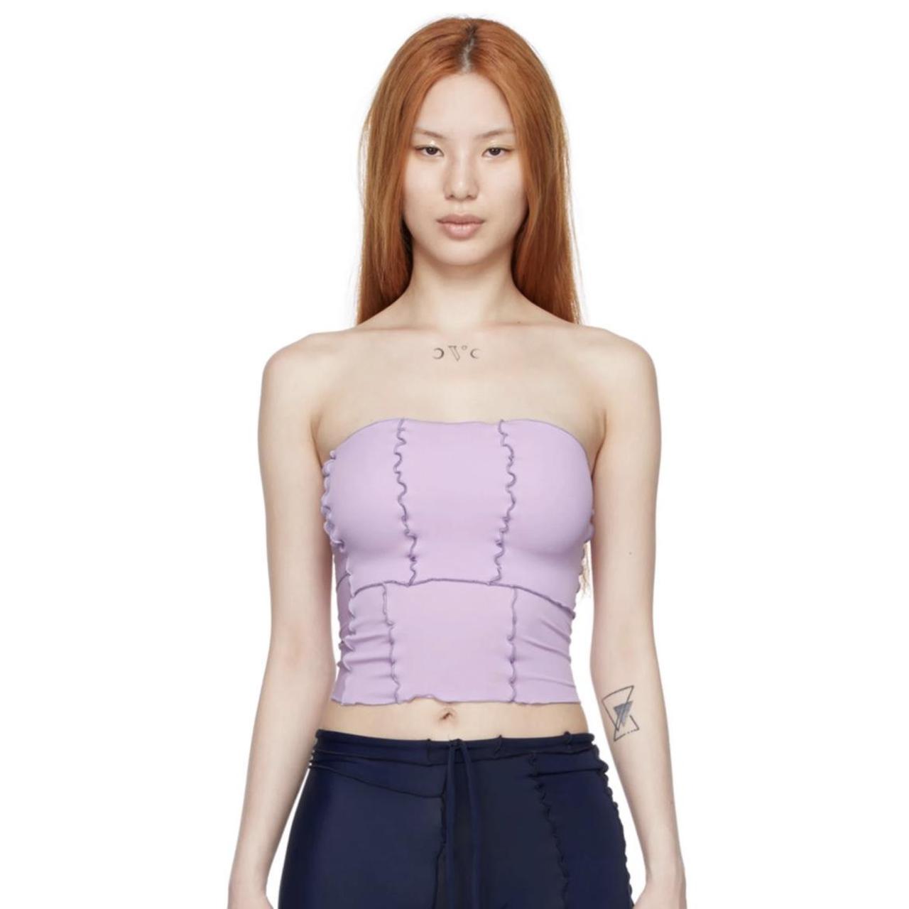 Paloma Wool Women's Purple and Pink Crop-top