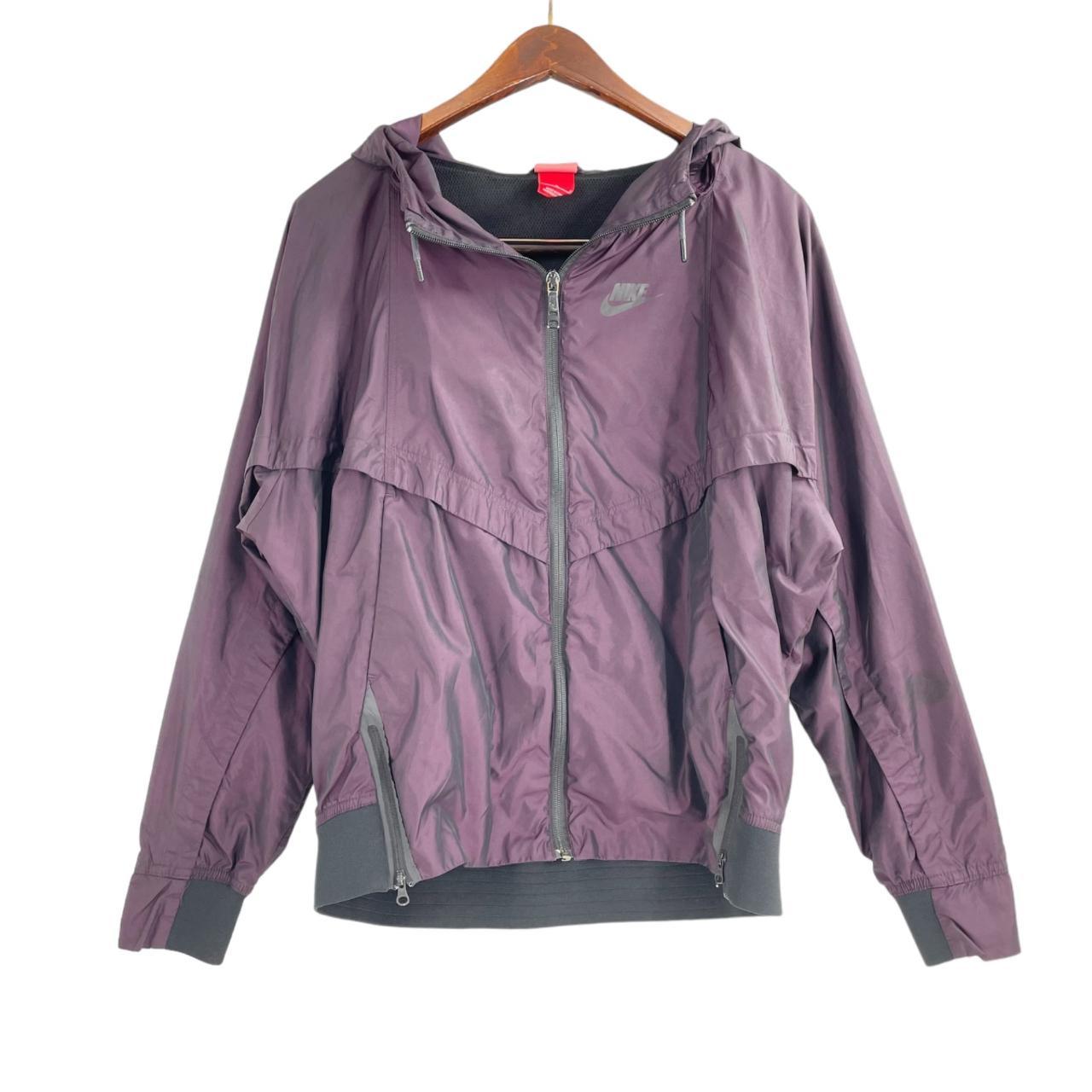 Nike windbreaker outlet women purple