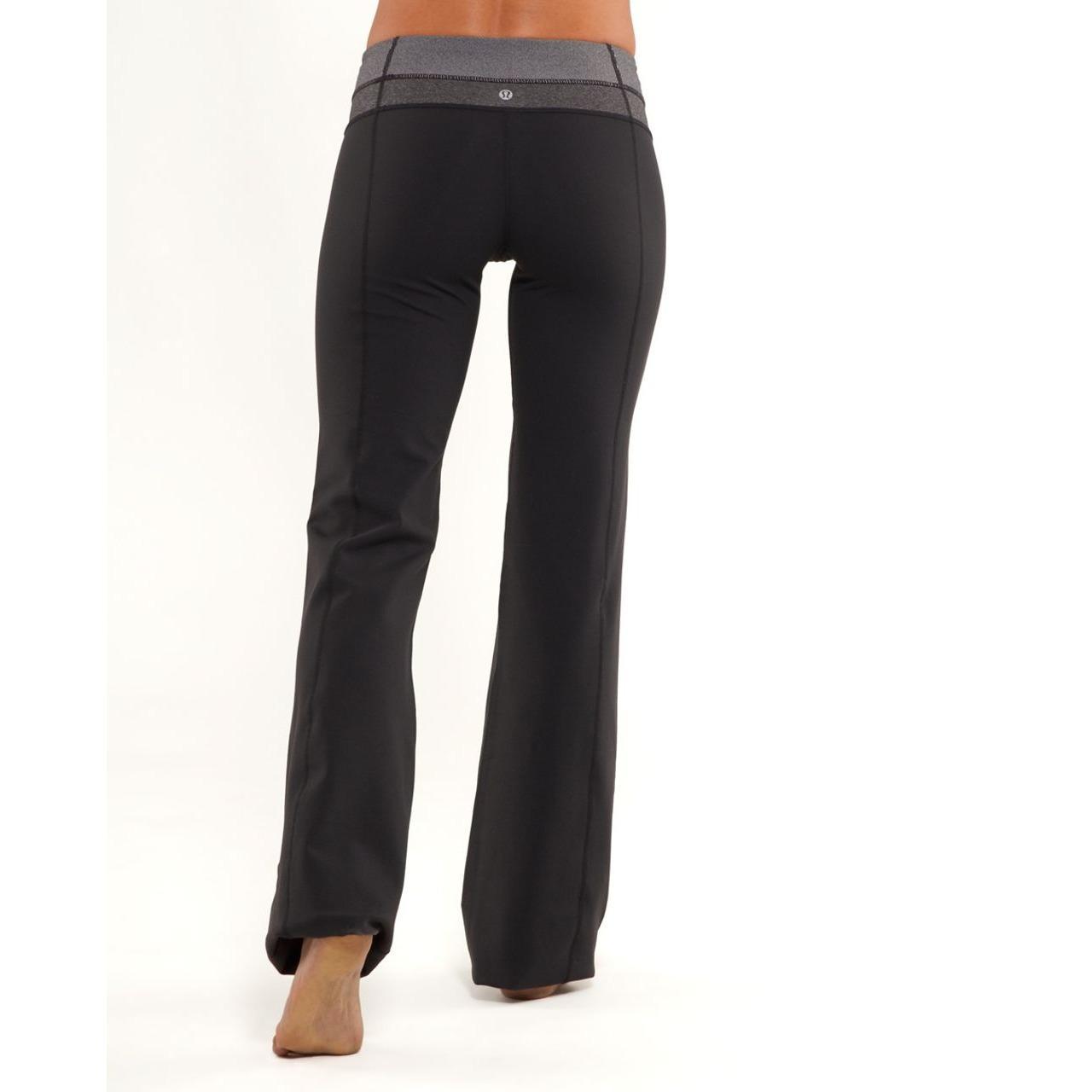 Lululemon Athletica Bootcut Pants Black Womens Size 8. - Depop