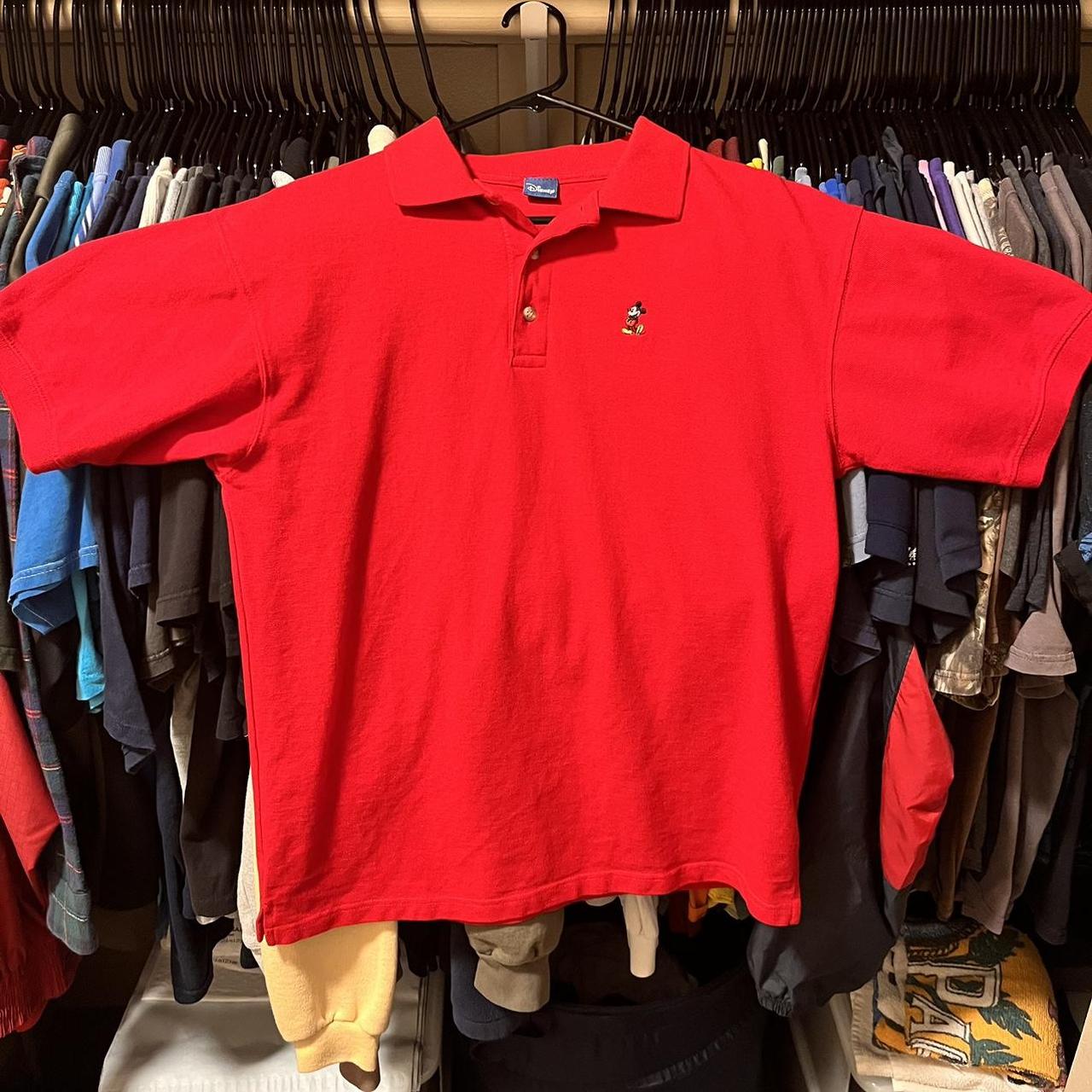 Disney Brand Mickey Corner Polo Size: Ripped tag,... - Depop