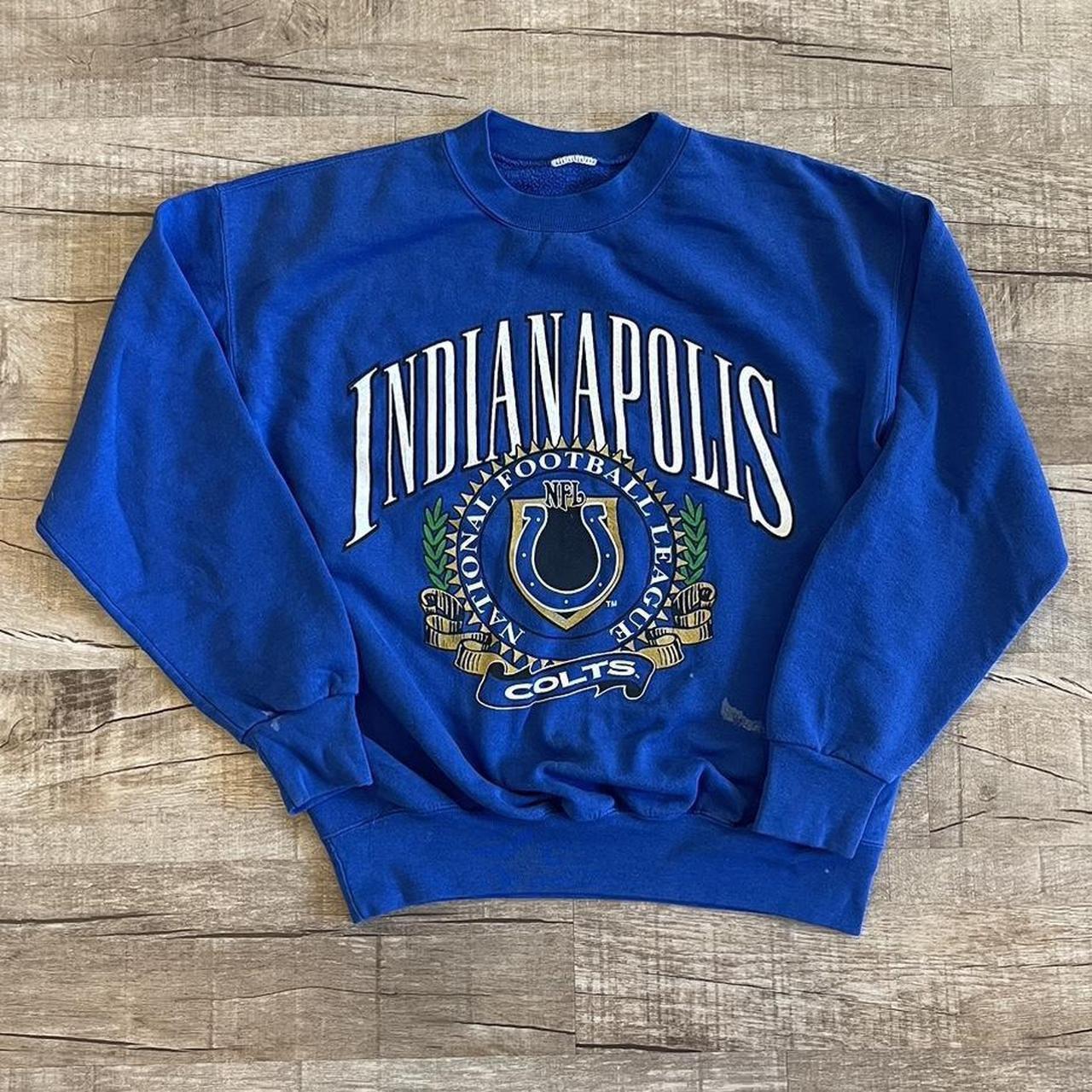 Vintage 90's Indianapolis Colts Crewneck Sweater - Depop