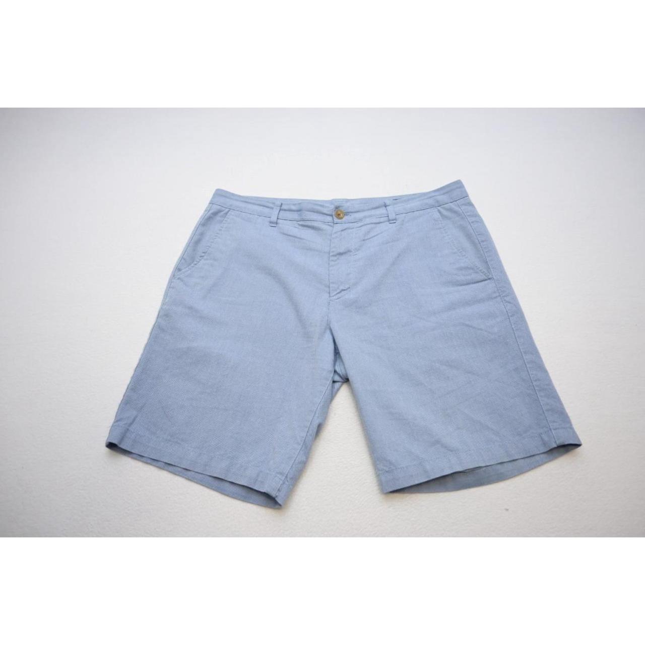 Bonobos Men's Blue and Khaki Shorts | Depop