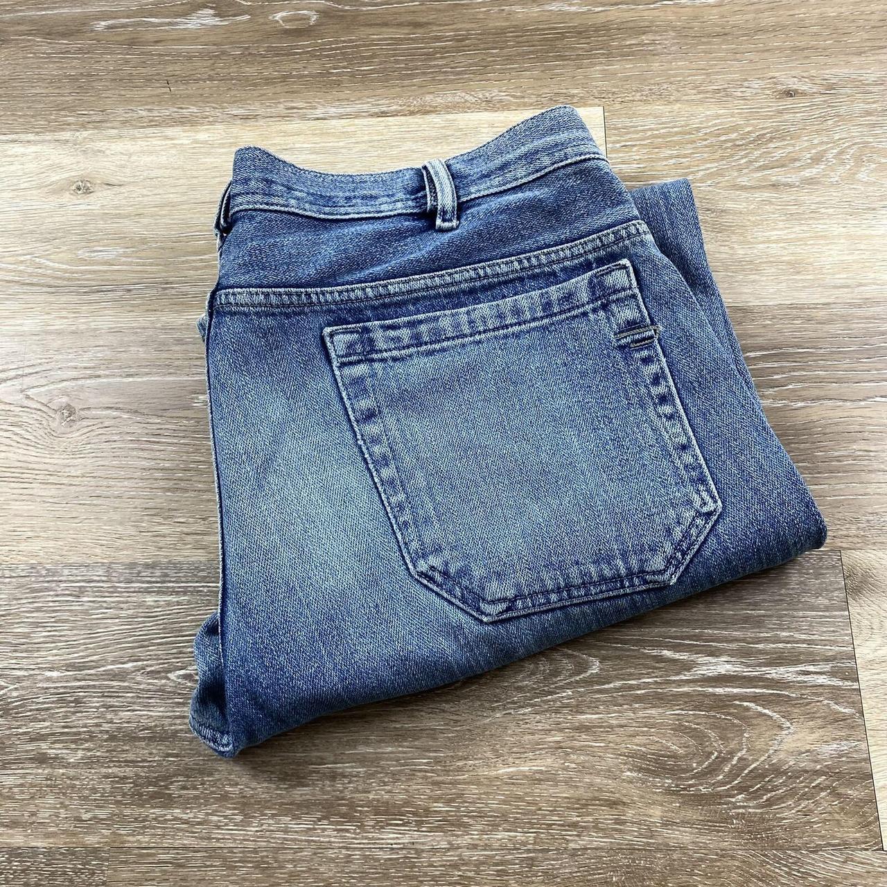 DIESEL JEANS Straight Leg Medium Wash Blue Denim... - Depop