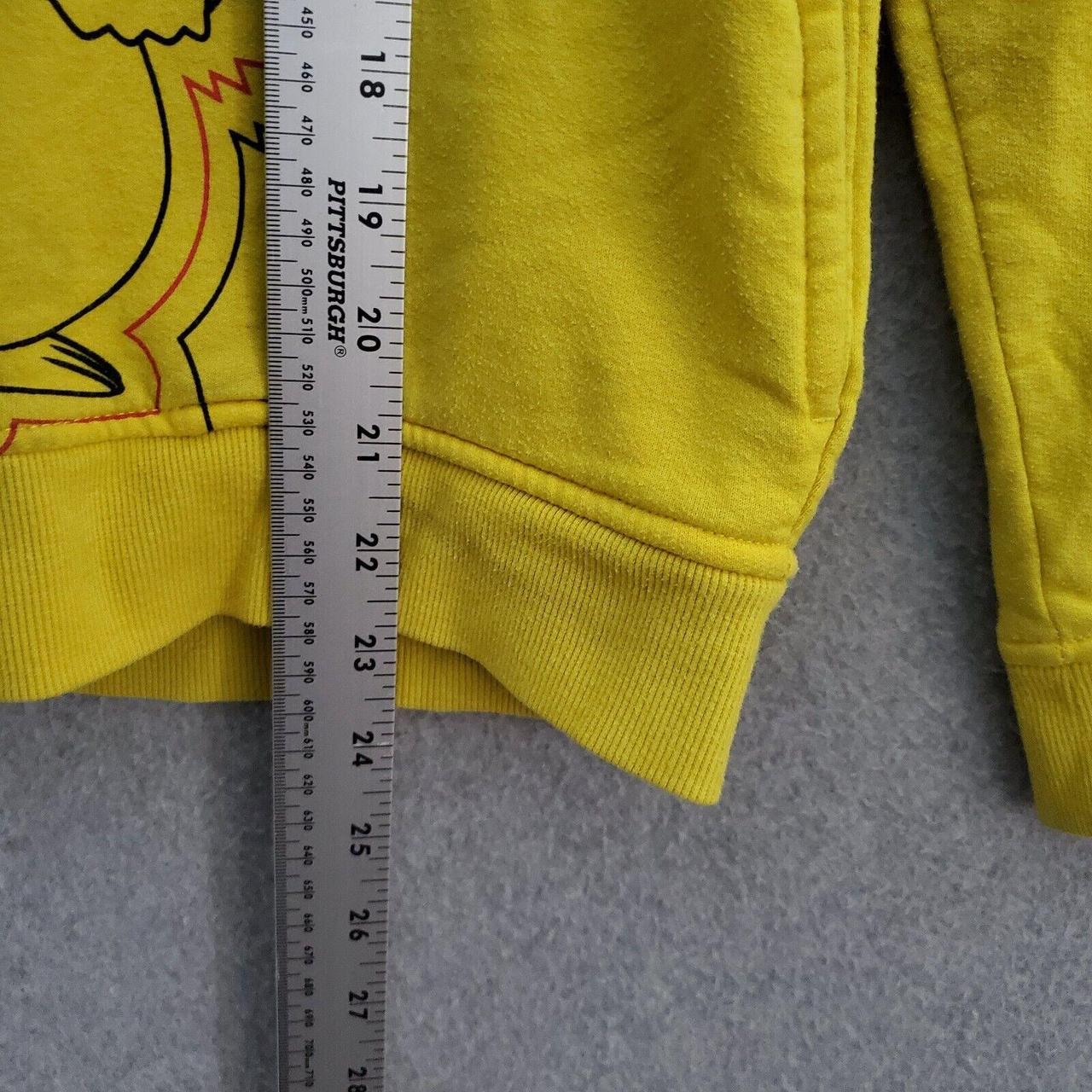 Pokemon Boys Sweater XL Yellow Hoodie Pikachu... Depop