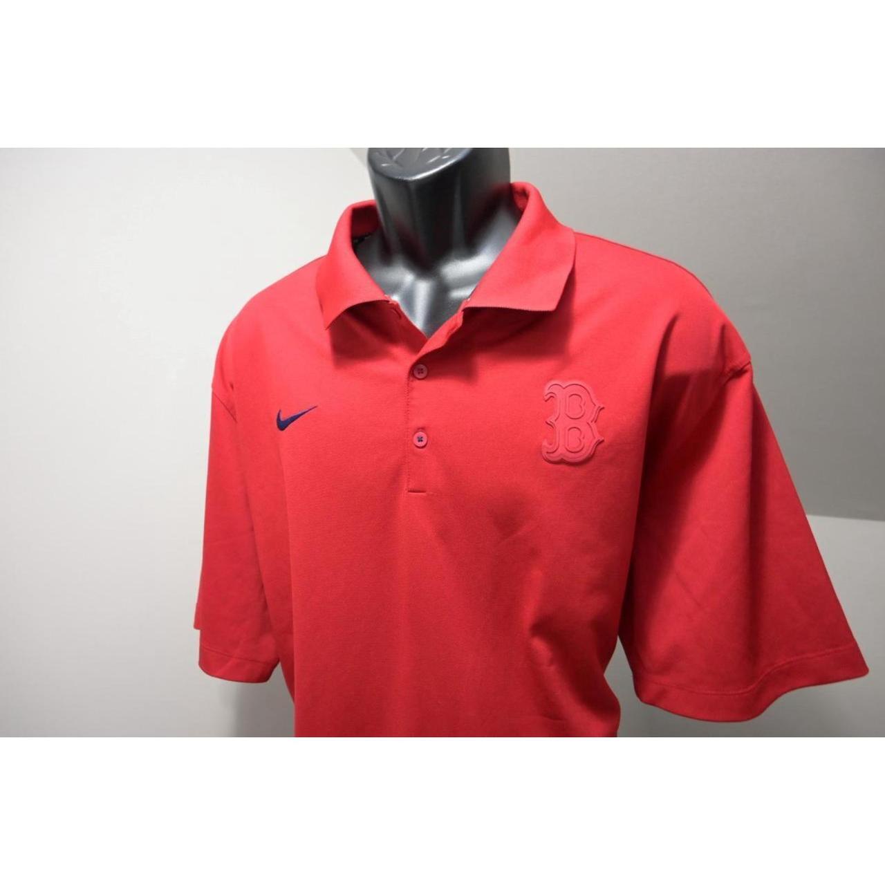 Nike Boston Red Sox Embroidered Dri Fit Polo Shirt - Depop