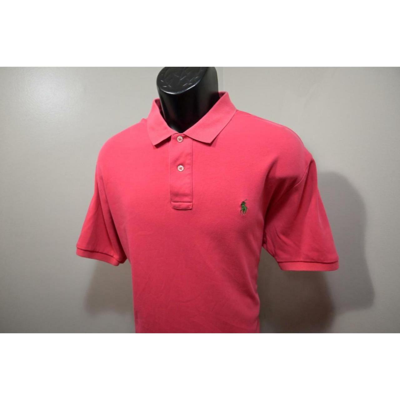 Polo Ralph Lauren Men's Pink Poloshirts Depop