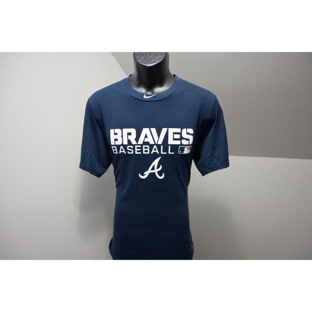 Atlanta Braves Nike Dri-Fit Short Sleeve Shirt Men's - Depop