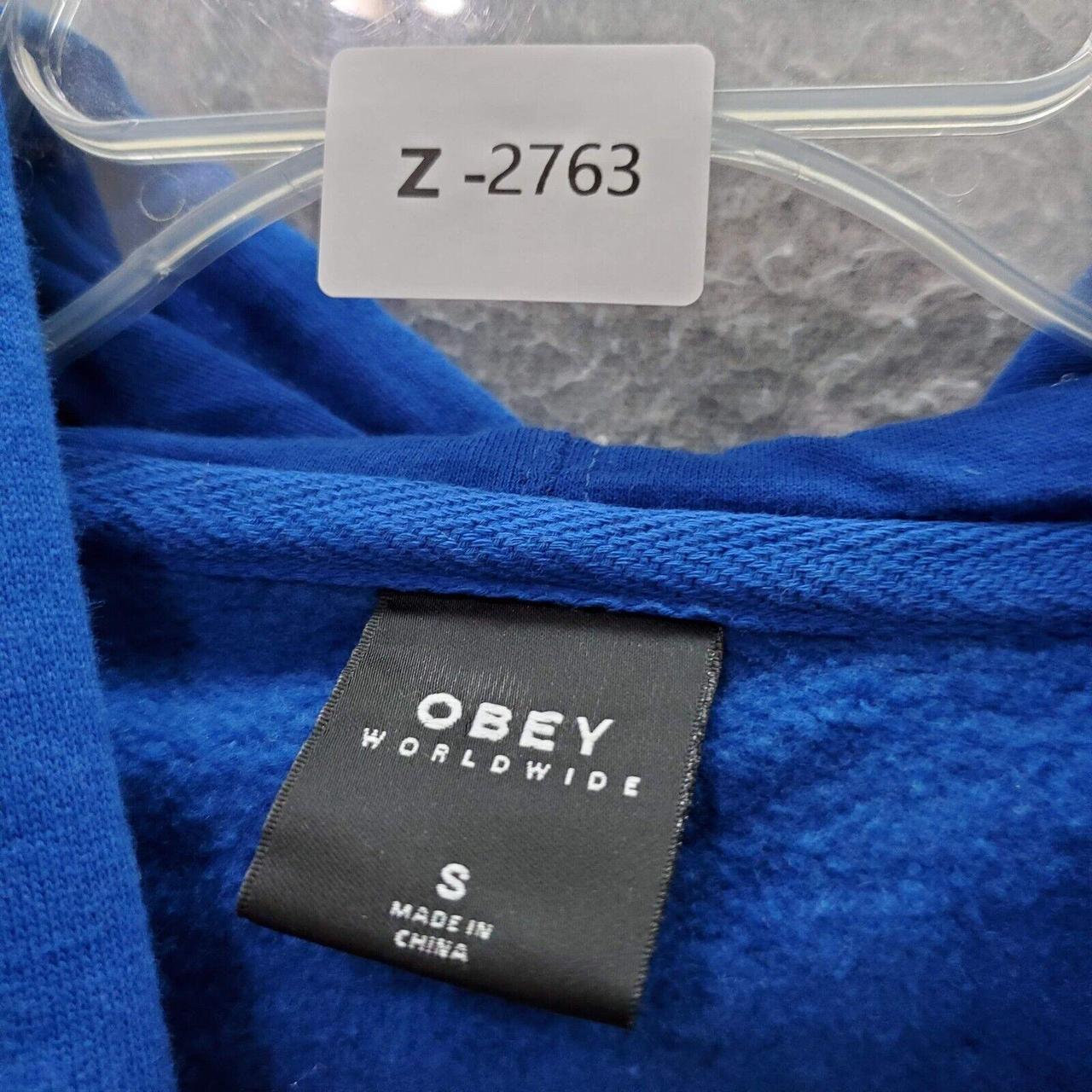 Obey Make Art Not War 2 Royal Blue Hoodie