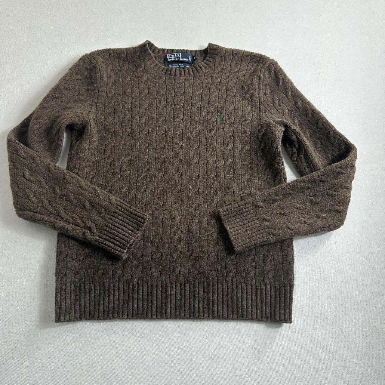 POLO RALPH LAUREN Cable Knit Sweater Merino Wool... - Depop