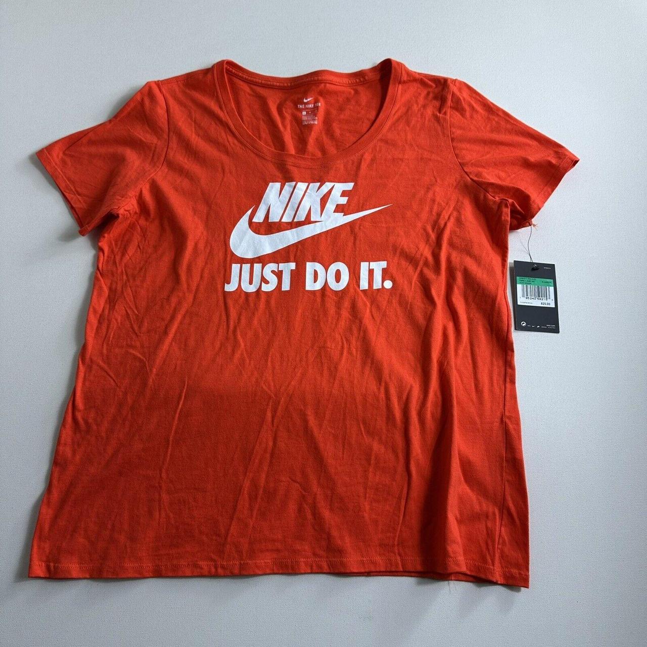 Orange nike sale shirt women's