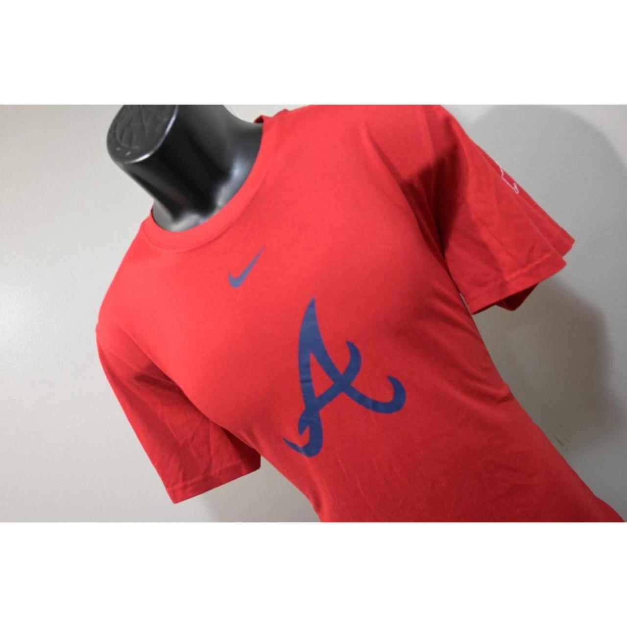 Atlanta Braves Nike Dri-Fit Short Sleeve Shirt Men's - Depop