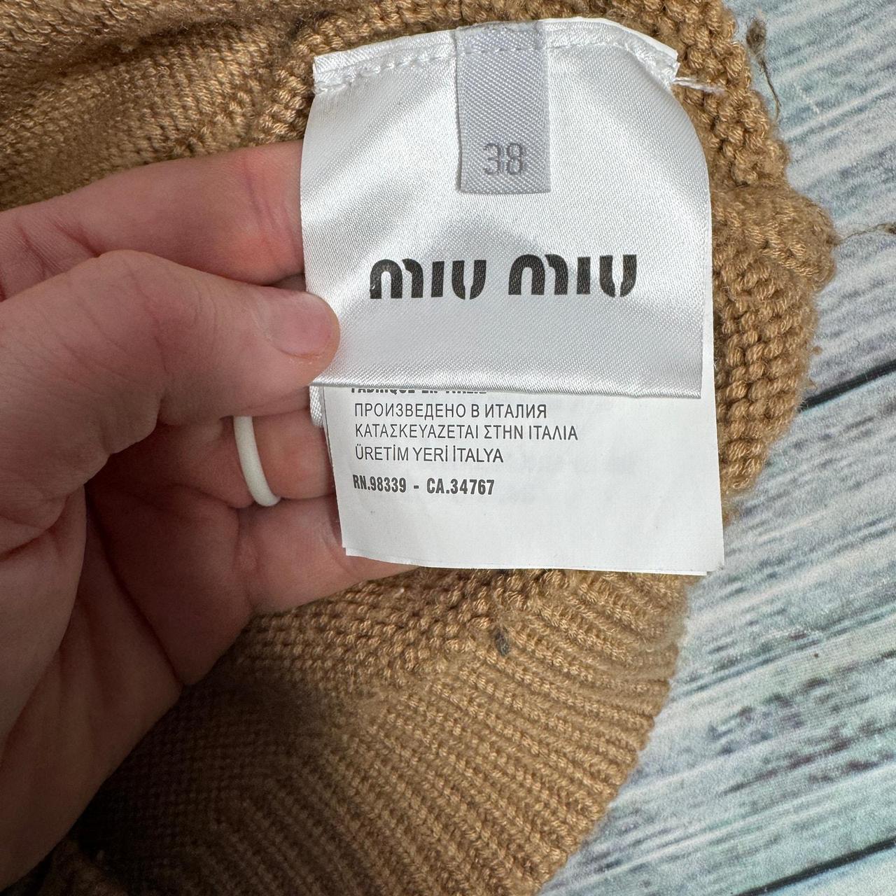 Miu Miu Women's Sweater - Brown - S – Miu Miu 100… - image 3