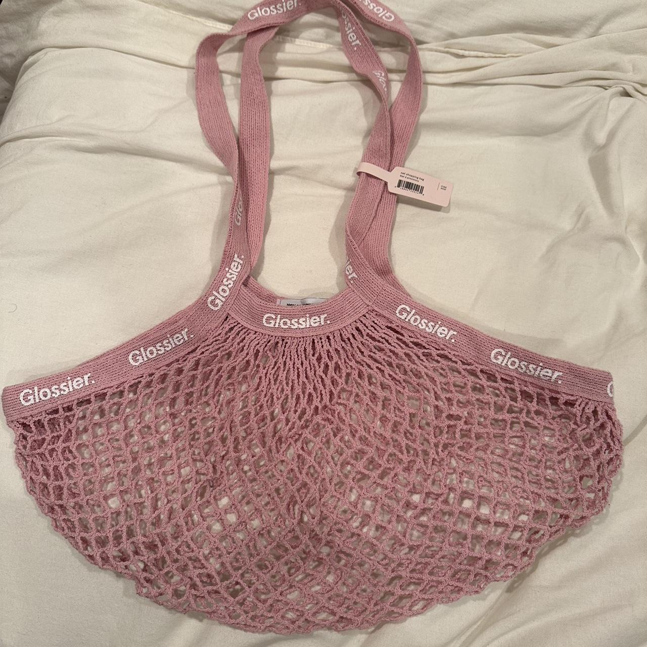 Glossier Women's Pink Bag Depop