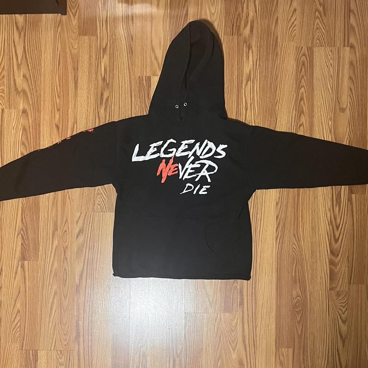 Juice wrld x revenge legends online never die hoodie in black